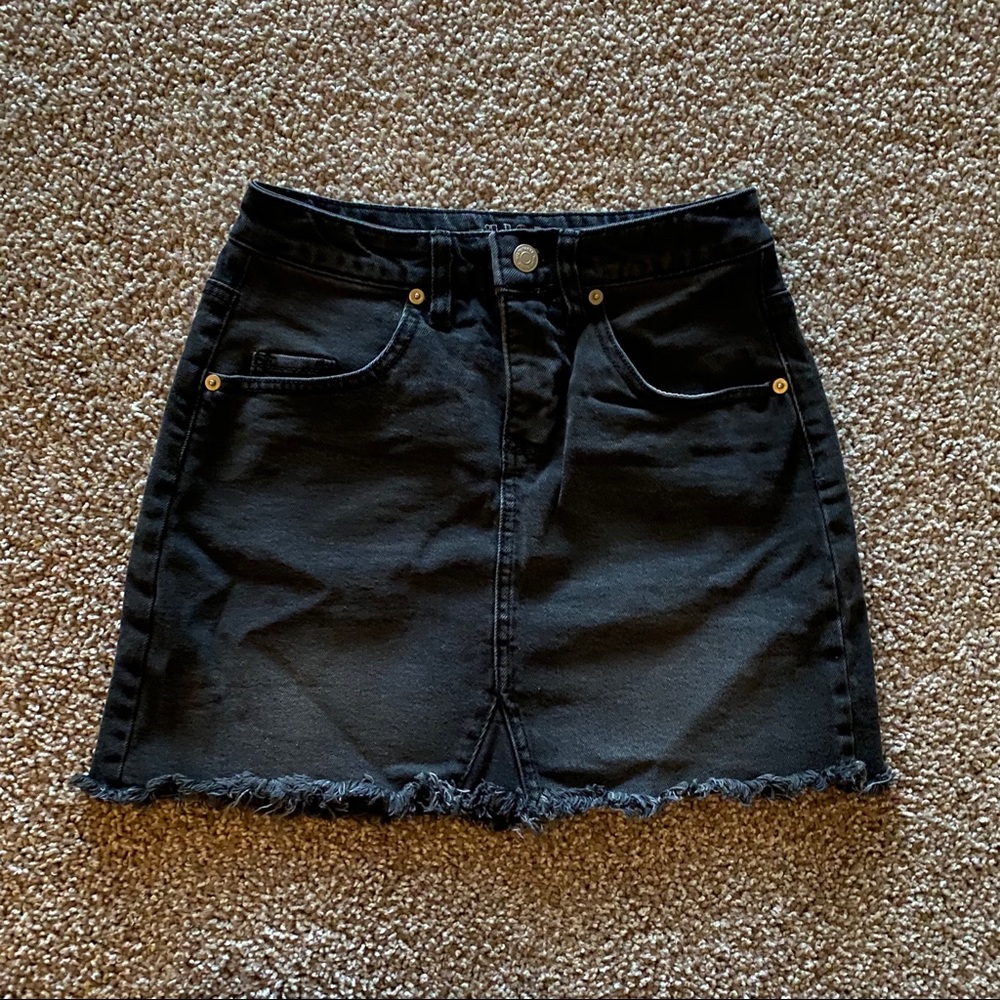 Wild Fable black denim skirt